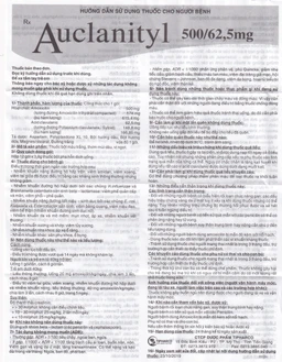 Bột Auclanityl 500/62.5mg Tipharco điều trị nhiễm khuẩn (12 gói x 3,8g)