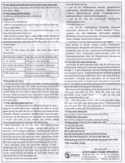 Bột Auclanityl 250/31.25mg Tipharco điều trị nhiễm khuẩn (12 gói x 3,8g) 