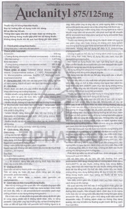 Thuốc  Auclanityl 875/125mg Tipharco điều trị nhiễm khuẩn (2 vỉ x 7 viên)