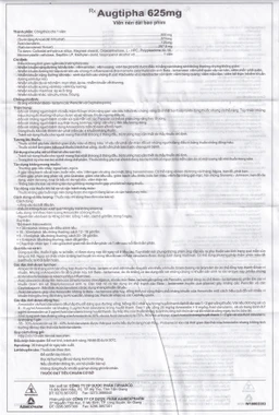 Thuốc Augtipha 625mg Tipharco điều trị nhiễm khuẩn (2 vỉ x 10 viên)