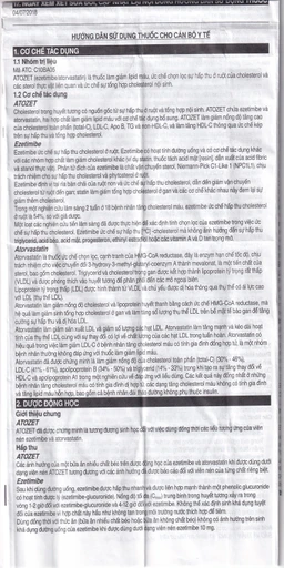 Thuốc Atozet 10mg/10mg MSD điều trị rối loạn mỡ máu, phòng ngừa các bệnh tim mạch (3 vỉ x 10 viên)