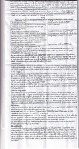 Thuốc Atozet 10mg/10mg MSD điều trị rối loạn mỡ máu, phòng ngừa các bệnh tim mạch (3 vỉ x 10 viên)