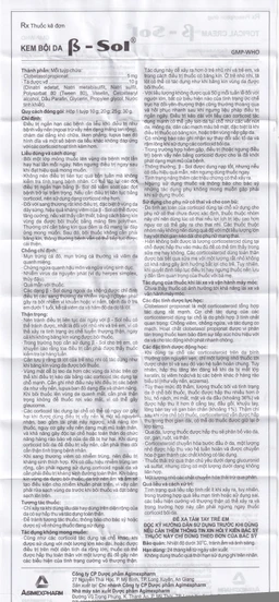 Kem bôi da B- Sol Agimexpharm điều trị vảy nến, chàm (10g)