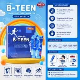 Siro bổ sung vitamin và khoáng chất cho bé trai trong giai đoạn tăng trưởng B-TEEN Kenko (30 gói x 15g) 3