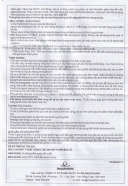 Thuốc Bactamox 750 Imexpharm điều trị nhiễm khuẩn (2 vỉ x 7 viên)