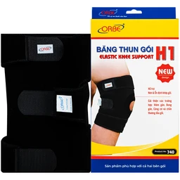 Băng thun gối Orbe h1 màu đen size s/m hỗ trợ vận động khi chơi thể thao 1