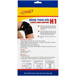 Băng thun gối Orbe h1 màu đen size s/m hỗ trợ vận động khi chơi thể thao 8