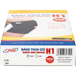 Băng thun gối Orbe h1 màu đen size s/m hỗ trợ vận động khi chơi thể thao 9
