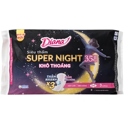 Băng vệ sinh ban đêm Diana Night 35cm gói 3 miếng 1