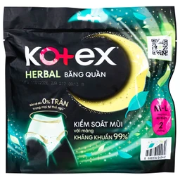 Băng vệ sinh dạng quần Kotex herbal kháng khuẩn (gói 2 miếng) Size M-L 3
