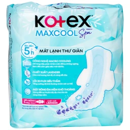 Băng vệ sinh Kotex maxcool french spa siêu mỏng cánh 23cm (Gói 8 miếng) 2