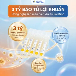 Bào tử lợi khuẩn cho mẹ và bé hết lo táo bón - biếng ăn LiveSpo PREG-MOM (20 ống x 5ml) 4