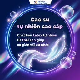 Bao cao su Safefit 003 S52 siêu mỏng, không gây dị ứng, nhiều chất bôi trơn (3 cái)