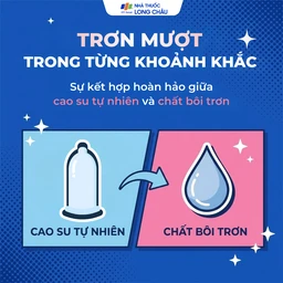 Bao cao su Safefit Comfortable S52 không mùi khó chịu, độ bền cao, khả năng co giãn tốt, chất bôi trơn (3 cái)