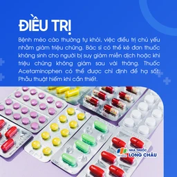 Bệnh có thể tự khỏi. Điều trị chủ yếu là giảm triệu chứng. Kháng sinh dùng cho người suy giảm miễn dịch