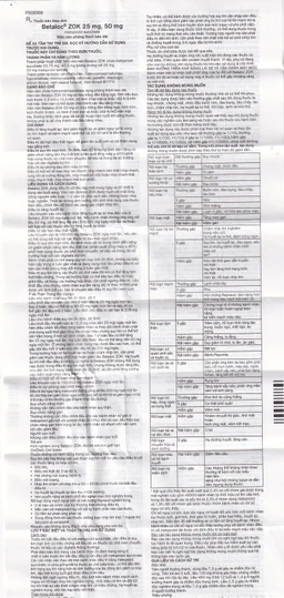 Thuốc Betaloc Zok 25mg AstraZeneca điều trị tăng huyết áp (1 vỉ x 14 viên)