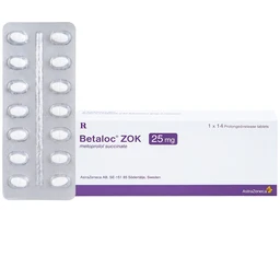 Thuốc Betaloc Zok 25mg AstraZeneca điều trị tăng huyết áp (1 vỉ x 14 viên) 1