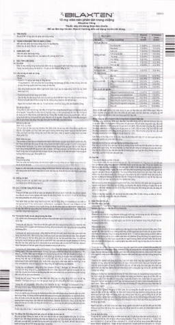 Thuốc Bilaxten 10mg Menarini điều trị viêm mũi dị ứng, mày đay (1 vỉ x 10 viên)