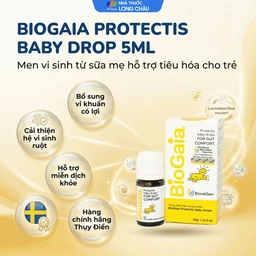 Bổ sung lợi khuẩn cho đường tiêu hóa BioGaia Protectis Baby Drops (5ml) 2