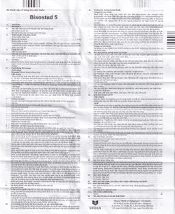 Thuốc Bisostad 5 Stella điều trị tăng huyết áp và đau thắt ngực (3 vỉ x 10 viên)