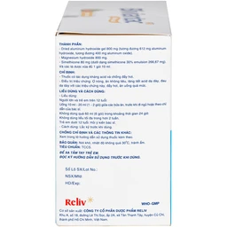 Hỗn dịch uống Biviantac kháng acid vị dưa gang Reliv (30 gói x 10ml) 4