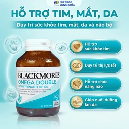 Viên hỗ trợ cho tim, mắt và da Blackmores Omega Double High Strength Fish Oil (90 viên) 2