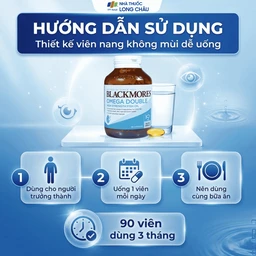 Viên hỗ trợ cho tim, mắt và da Blackmores Omega Double High Strength Fish Oil (90 viên) 5