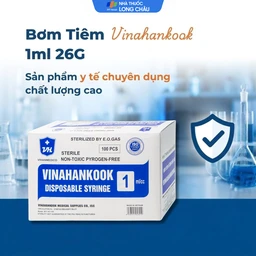 Bơm tiêm 1ml/cc 26G Vinahankook dùng một lần (100 cái) 2