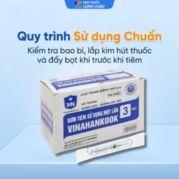 Bơm tiêm 3ml/cc 25G Vinahankook dùng một lần (100 cái) 7