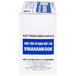Bơm tiêm 5ml/cc 25G Vinahankook dùng một lần (100 cái) 5
