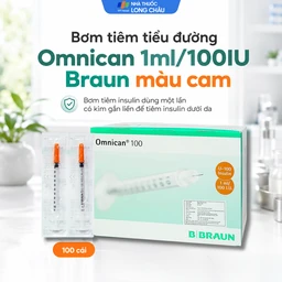 Bơm tiêm tiểu đường Omnican 1ml/100iu Braun màu cam (100 cái) 2
