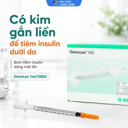 Bơm tiêm tiểu đường Omnican 1ml/100iu Braun màu cam (100 cái) 3