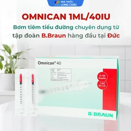 Bơm tiêm tiểu đường Omnican 1ml/40iu Braun màu đỏ (100 cái) 2