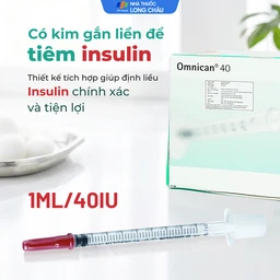 Bơm tiêm tiểu đường Omnican 1ml/40iu Braun màu đỏ (100 cái) 3
