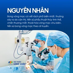 Do cận thị, chấn thương, phẫu thuật thủy tinh thể, thoái hóa võng mạc