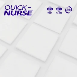 Bông gòn cắt miếng Quick Nurse 6x6 50g dùng cho vết thương ngoài da, sát trùng, vệ sinh 9