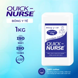 Bông gòn Quick Nurse 1kg dùng cho vết thương ngoài da, sát trùng, vệ sinh 