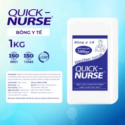 Bông gòn Quick Nurse 1kg dùng cho vết thương ngoài da, sát trùng, vệ sinh 