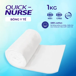 Bông gòn Quick Nurse 1kg dùng cho vết thương ngoài da, sát trùng, vệ sinh 