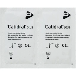Bột Catidral plus kiểm soát tiêu chảy cấp và mạn tính, bù điện giải, bảo vệ niêm mạc hệ tiêu hóa cho trẻ trên 2 tuổi & người lớn, bệnh nhân ung thư (Hộp 20 gói) 6