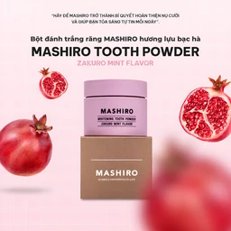 Bột đánh trắng răng hương lựu bạc hà Mashiro Tooth Powder Zakuro Mint Flavor 30g 4