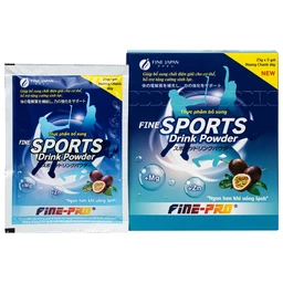 Bột Điện Giải Vị Chanh Dây Fine Sports Drink Powder (5 gói x 25g) 1