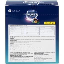 Bột Điện Giải Vị Chanh Dây Fine Sports Drink Powder (5 gói x 25g) 3