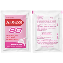 Bột Hapacol 80 DHG giảm đau, hạ sốt (24 gói) 4