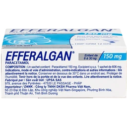 Bột sủi Efferalgan 150mg UPSA SAS giảm đau, hạ sốt (12 gói) 4