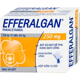 Bột sủi Efferalgan 250mg UPSA SAS giảm đau, hạ sốt (12 gói) 2