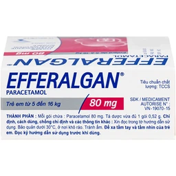Bột sủi Efferalgan 80mg UPSA SAS giảm đau, hạ sốt (12 gói) 3