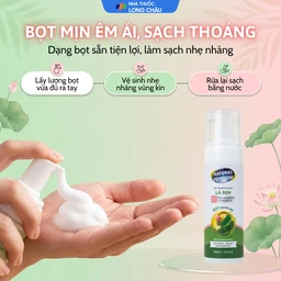 Dung dịch vệ sinh phụ nữ dạng bọt Natural Feminine làm sạch, không gây khô rát kích ứng (160ml) 4