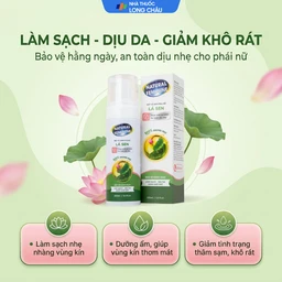 Dung dịch vệ sinh phụ nữ dạng bọt Natural Feminine làm sạch, không gây khô rát kích ứng (160ml) 2