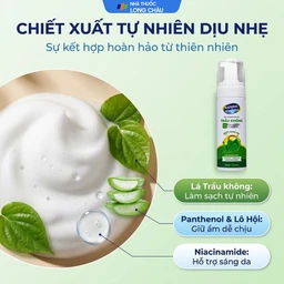 Dung dịch vệ sinh phụ nữ dạng bọt Natural Feminine Lá Trầu Không kháng khuẩn, vệ sinh nhẹ nhàng (160ml) 3